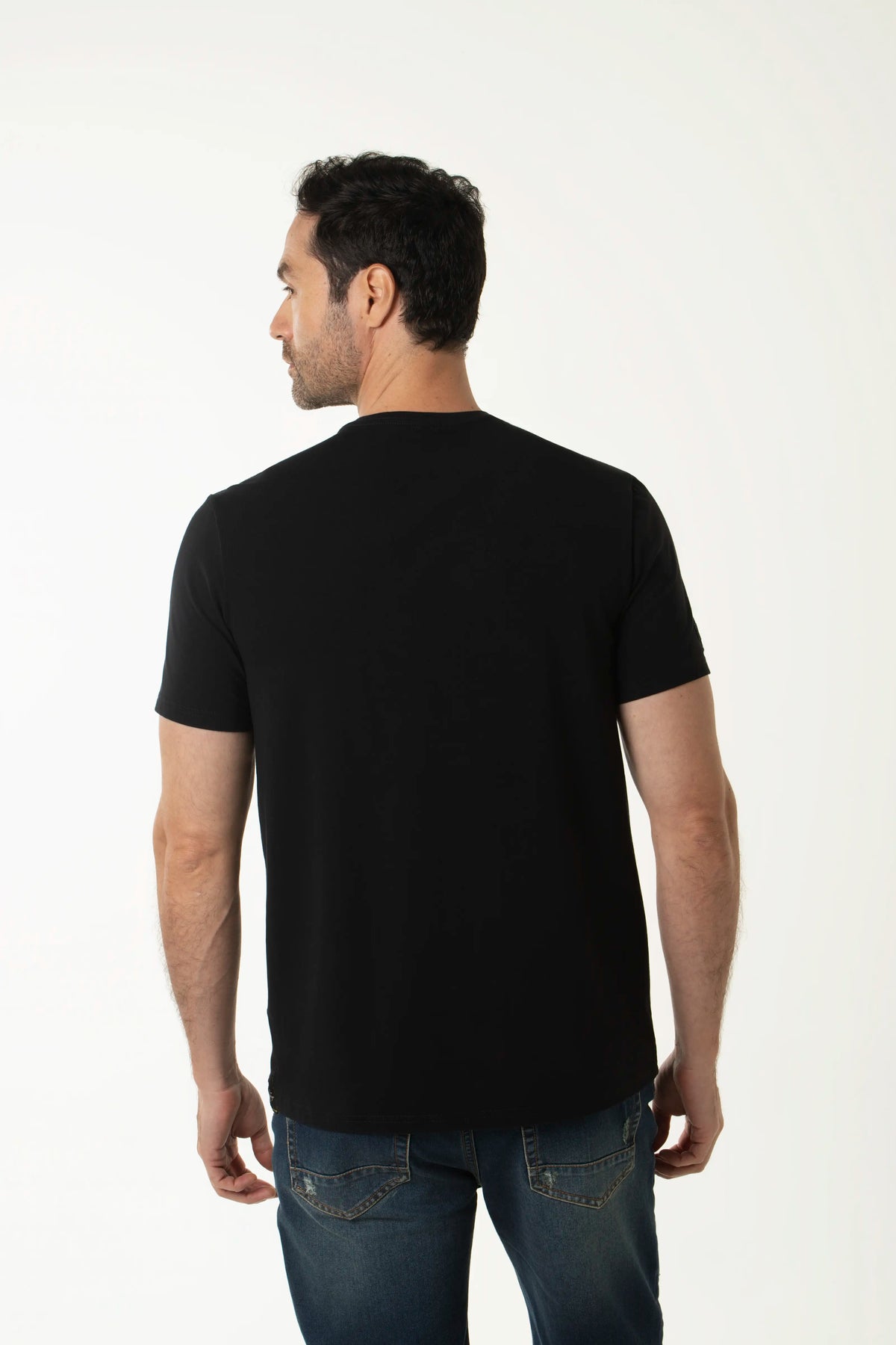 CAMISETA PREMIUM MANGA CORTA COLOR NEGRO