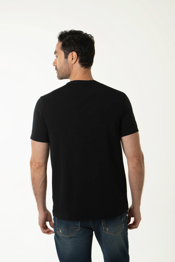 CAMISETA PREMIUM MANGA CORTA COLOR NEGRO