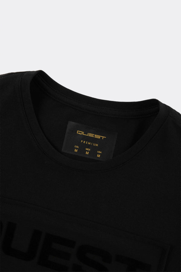 CAMISETA PREMIUM MANGA CORTA COLOR NEGRO