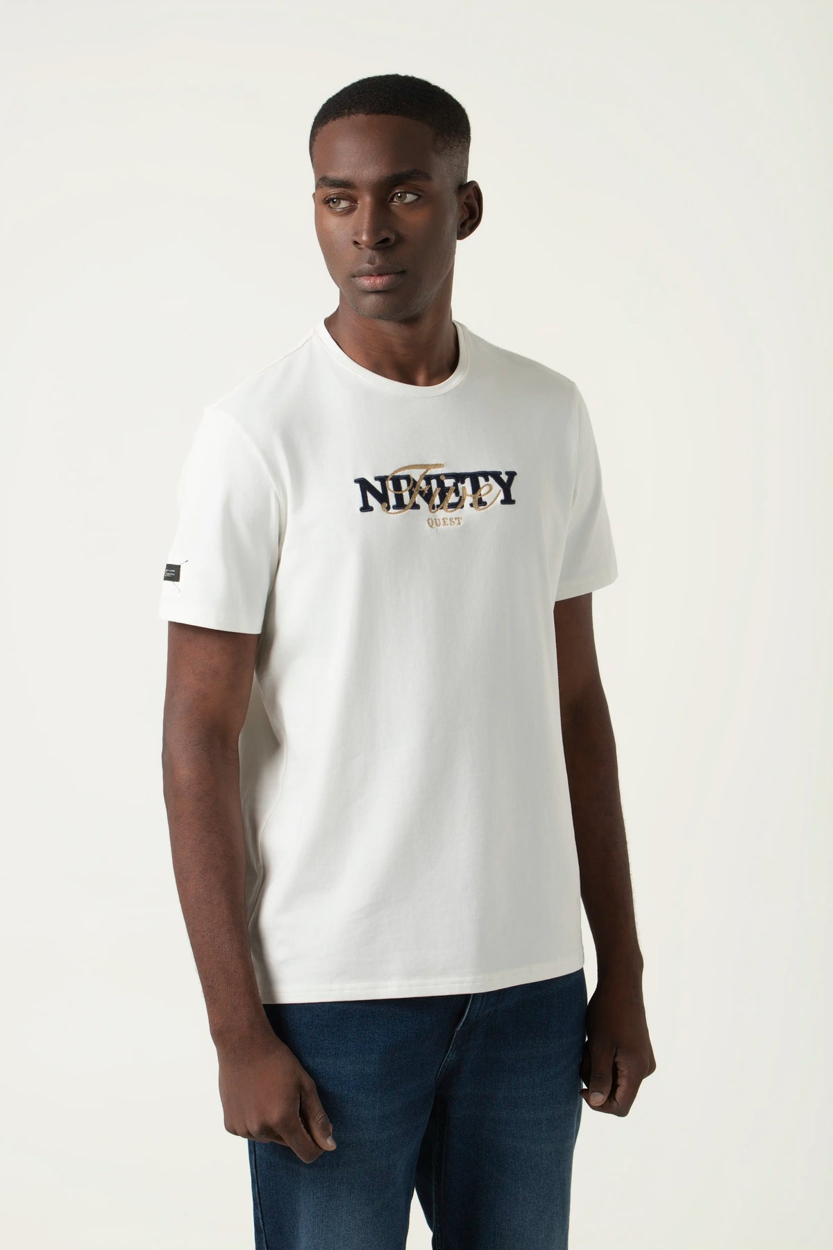 CAMISETA PREMIUM MANGA CORTA COLOR IVORY