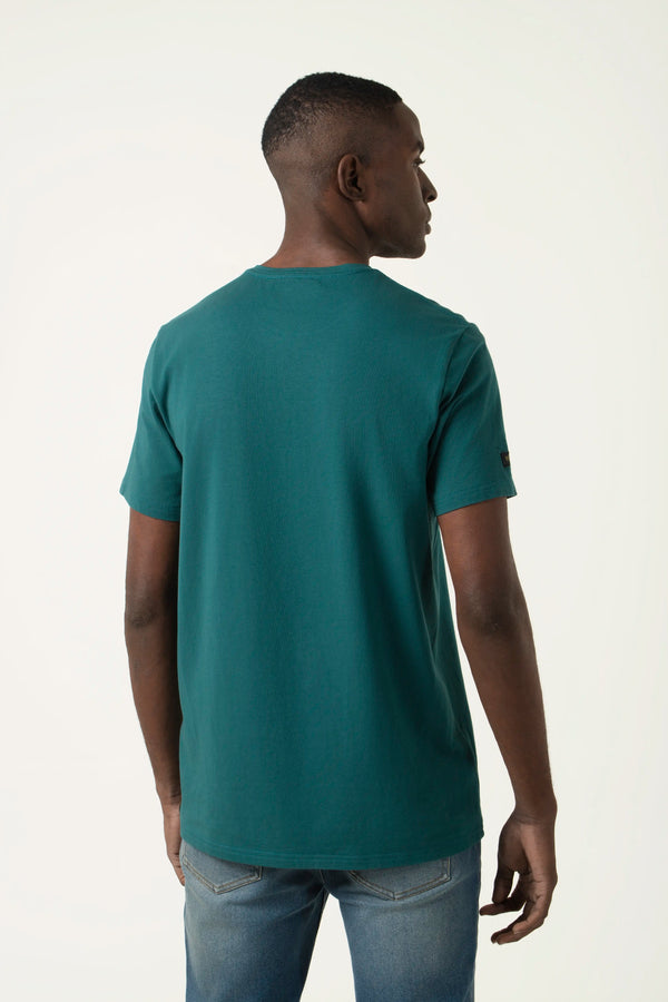 CAMISETA PREMIUM MANGA CORTA COLOR VERDE TEAL