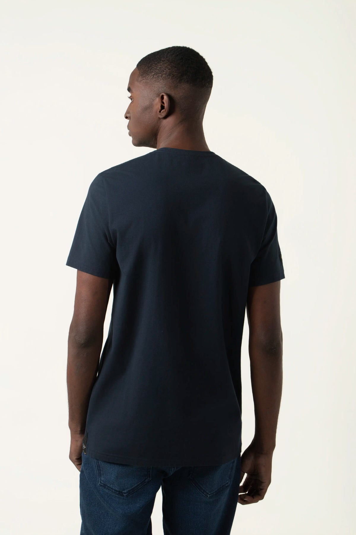CAMISETA PREMIUM MANGA CORTA COLOR AZUL OSCURO
