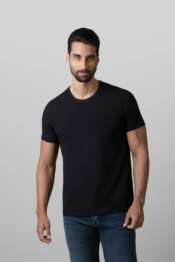 CAMISETA PREMIUM MANGA CORTA COLOR NEGRO
