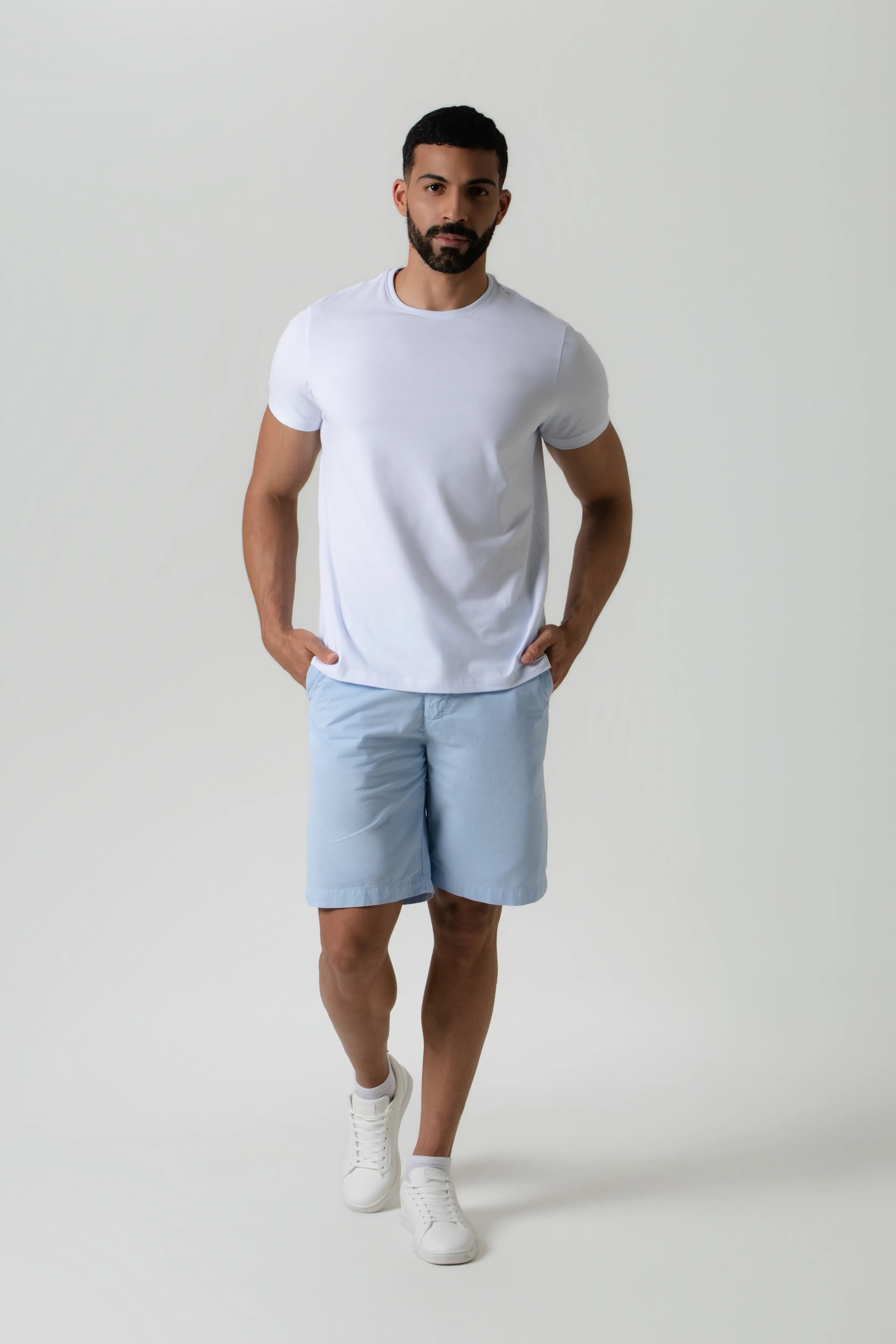 CAMISETA PREMIUM MANGA CORTA COLOR BLANCO OPTICO