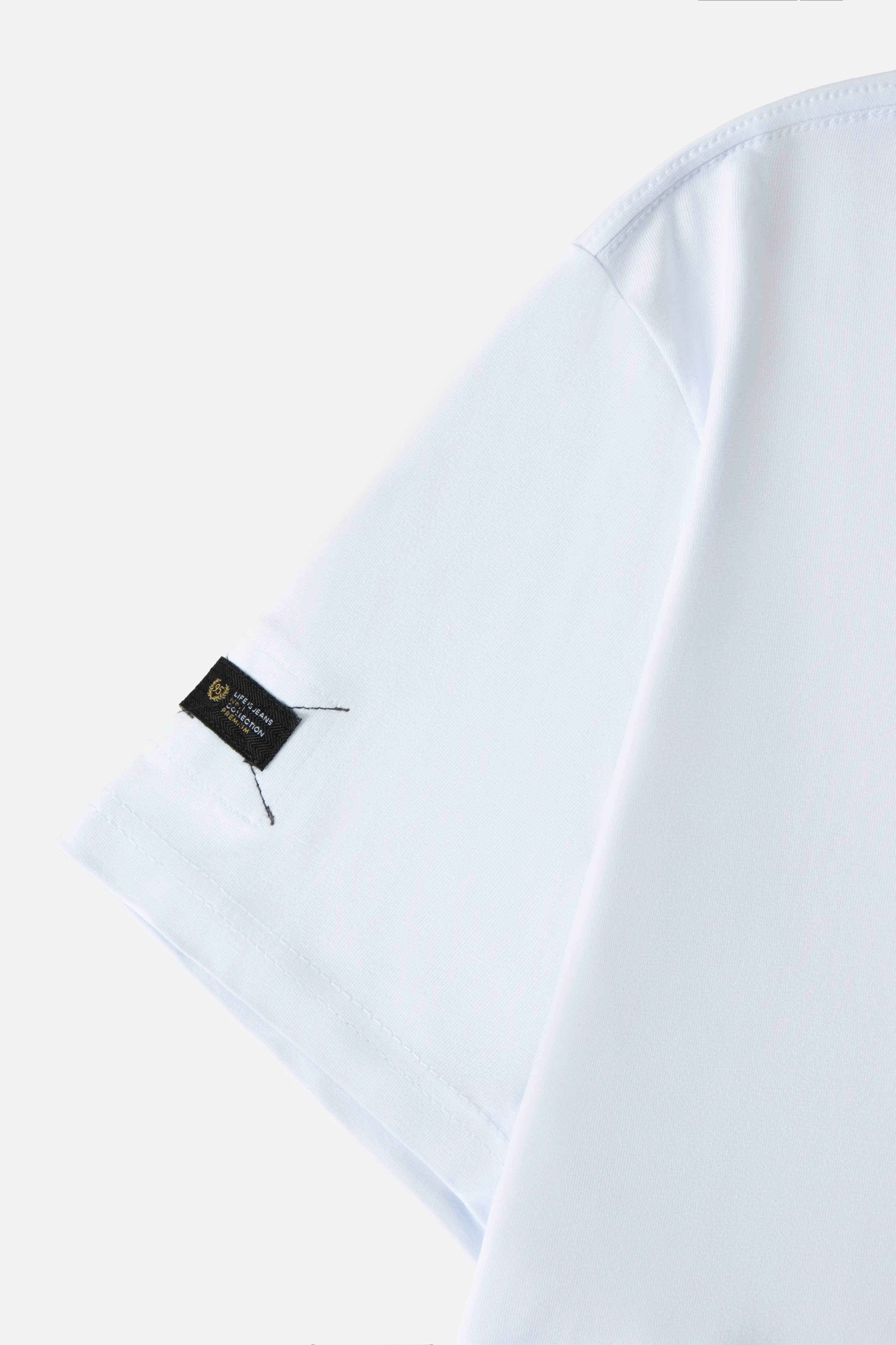 CAMISETA PREMIUM MANGA CORTA COLOR BLANCO OPTICO