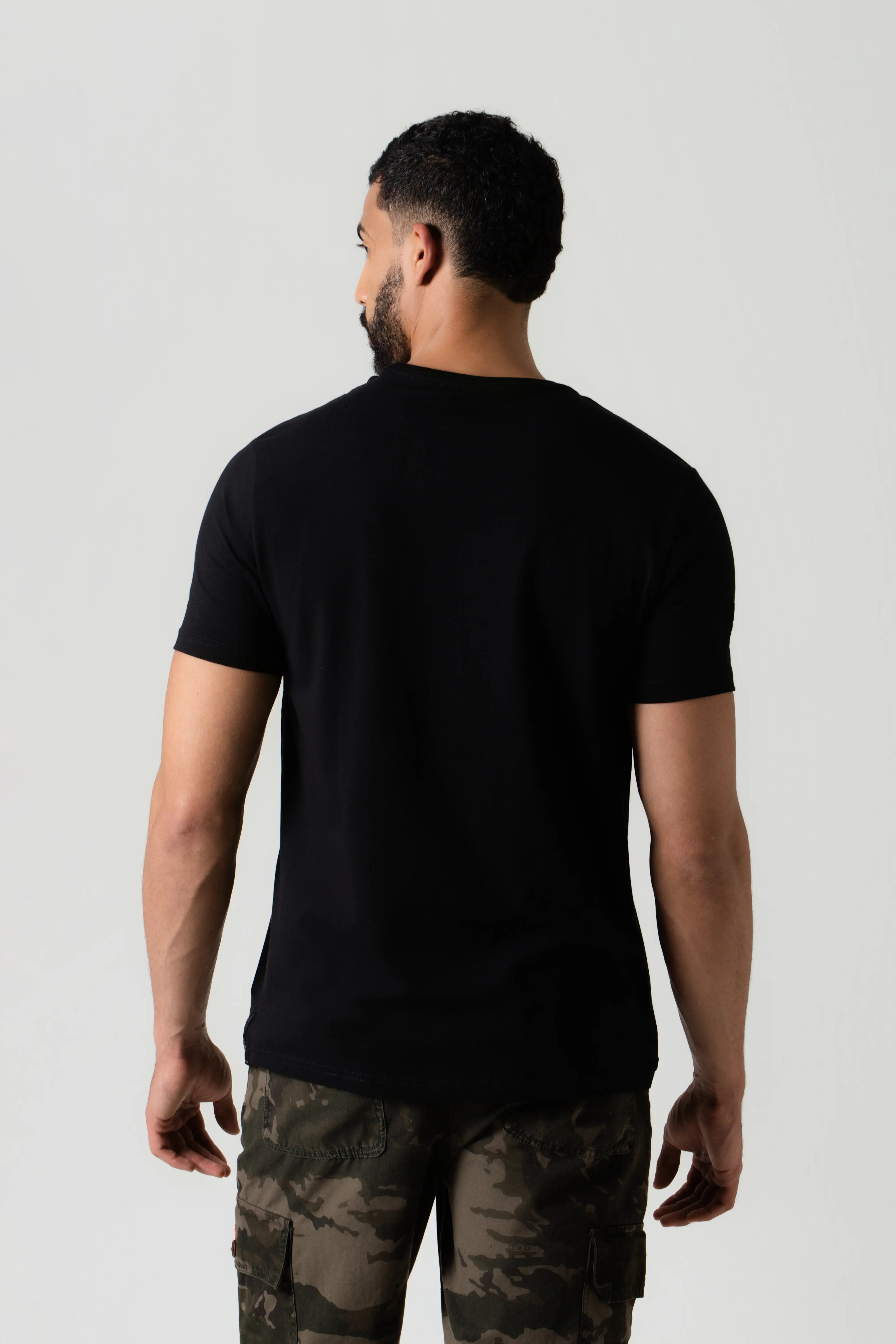 CAMISETA PREMIUM MANGA CORTA COLOR NEGRO