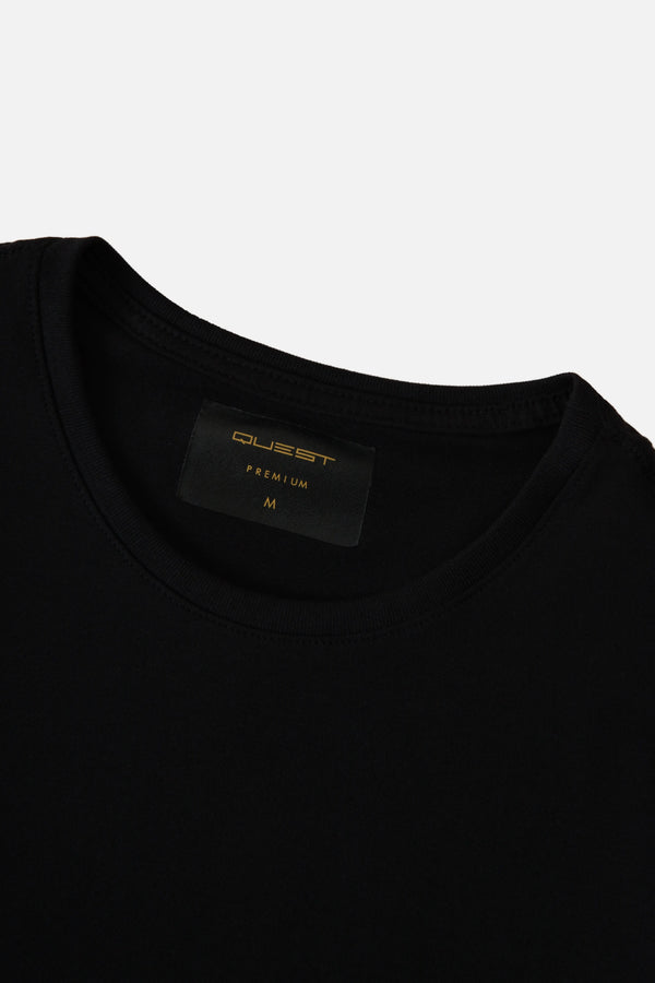 CAMISETA PREMIUM MANGA CORTA COLOR NEGRO