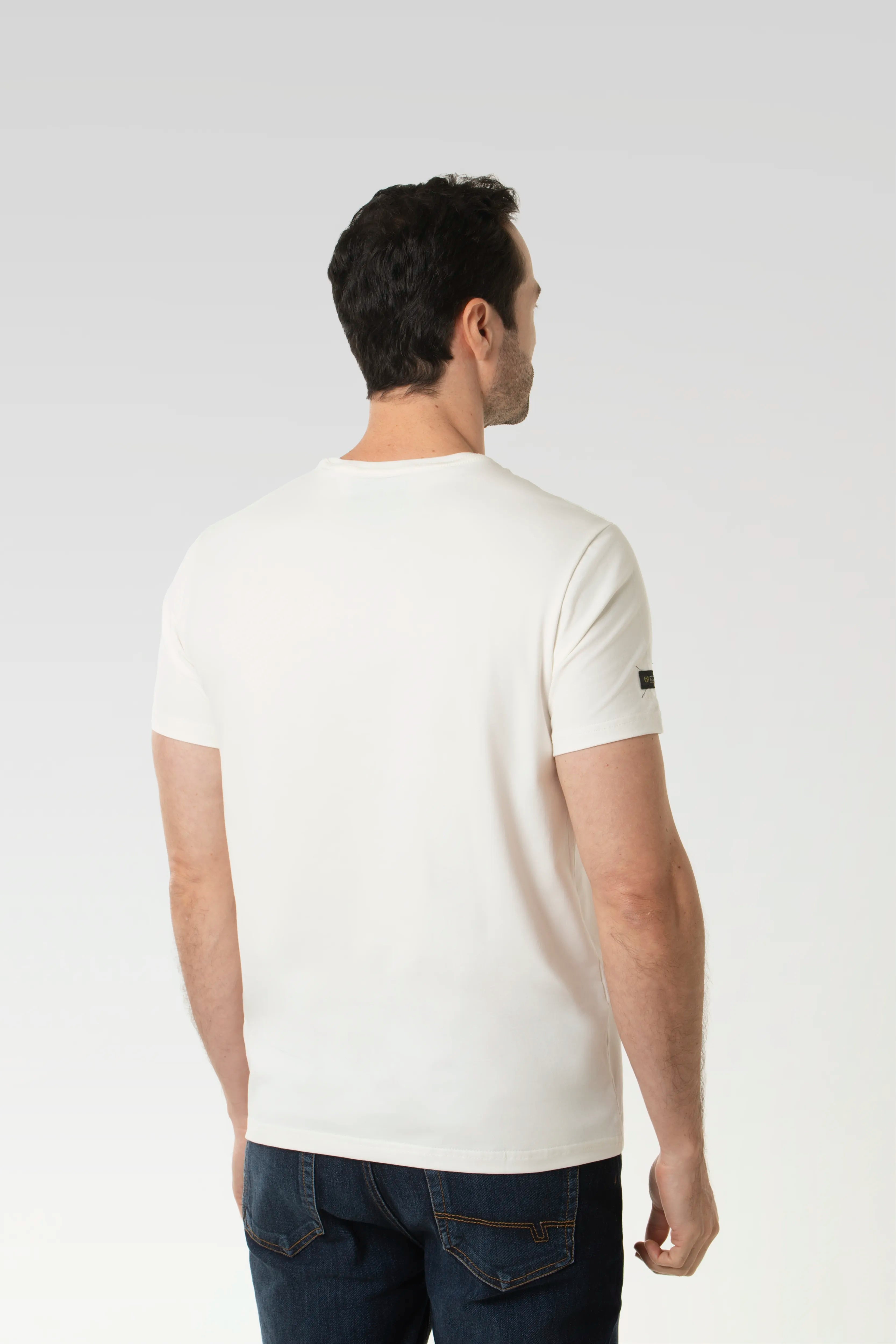 CAMISETA PREMIUM MANGA CORTA COLOR IVORY
