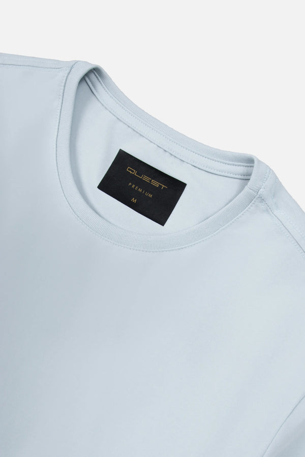 CAMISETA PREMIUM MANGA CORTA COLOR BABY BLUE