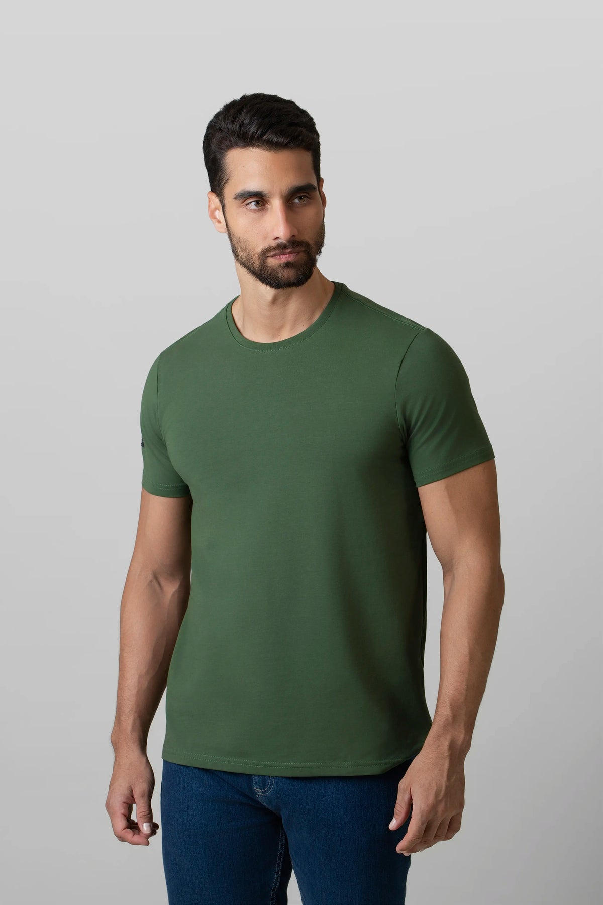 CAMISETA PREMIUM MANGA CORTA COLOR BLACK FOREST