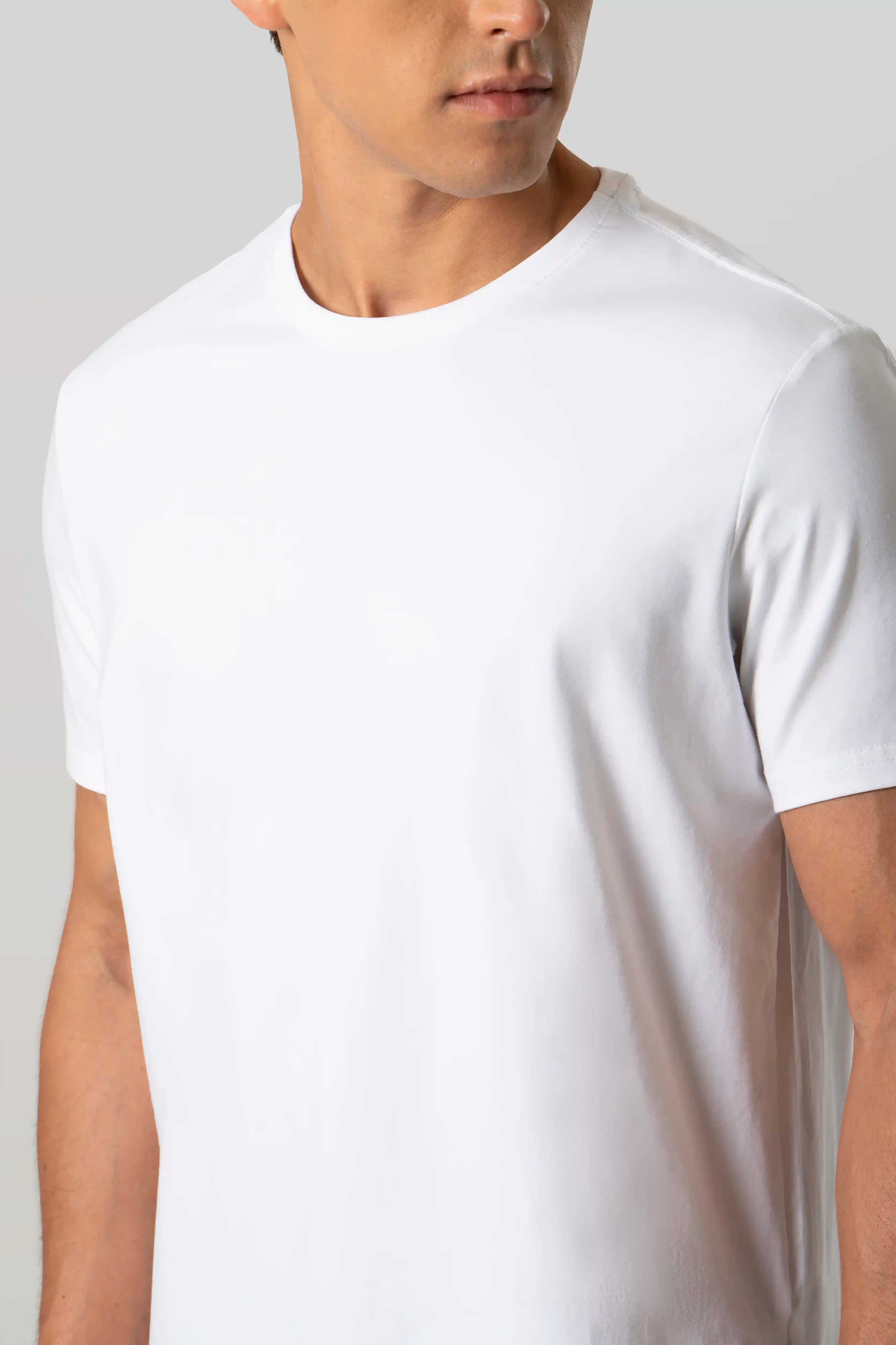 CAMISETA PREMIUM MANGA CORTA COLOR BLANCO