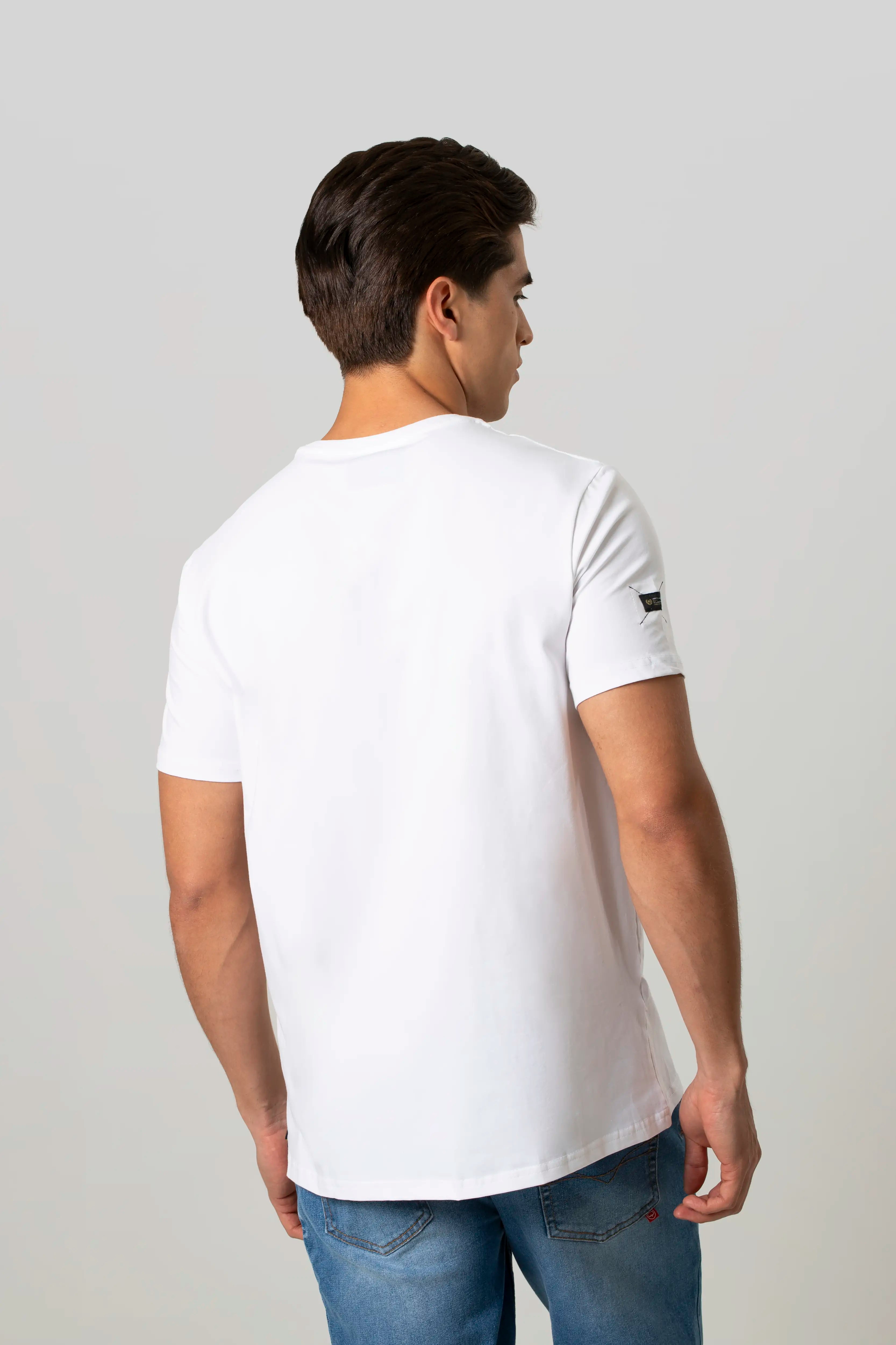 CAMISETA PREMIUM MANGA CORTA COLOR BLANCO