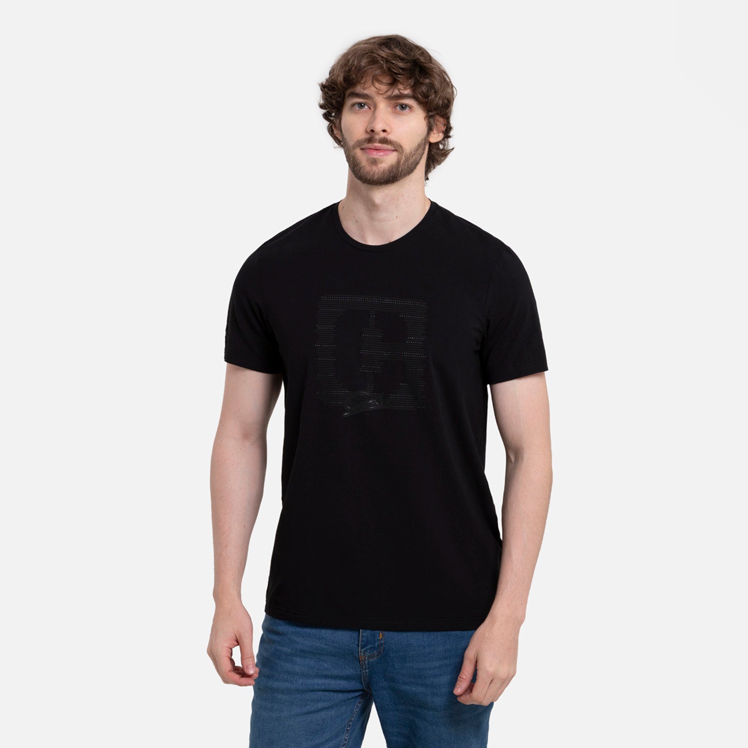 CAMISETA PREMIUM MANGA CORTA COLOR NEGRO