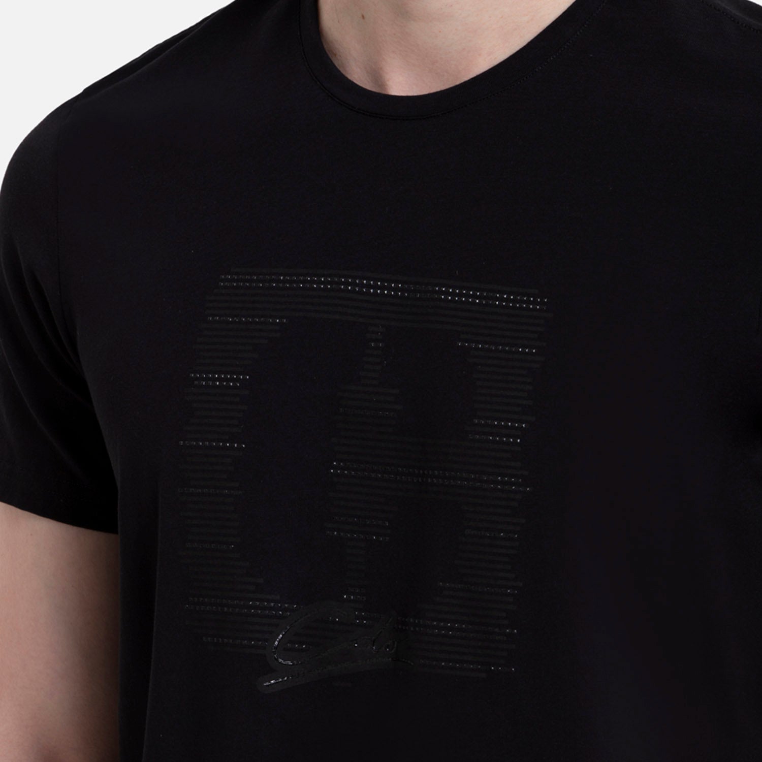 CAMISETA PREMIUM MANGA CORTA COLOR NEGRO