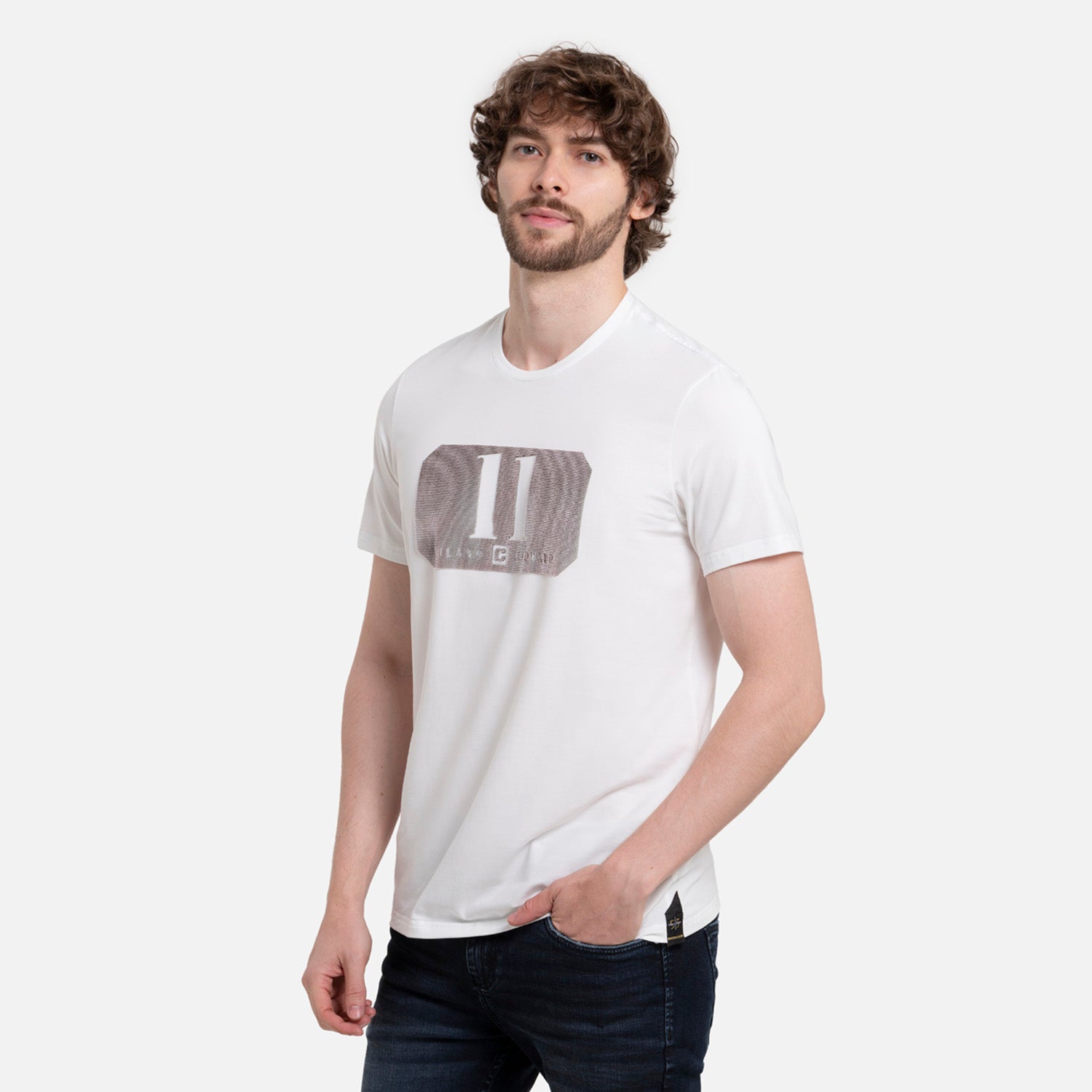 CAMISETA PREMIUM MANGA CORTA COLOR IVORY