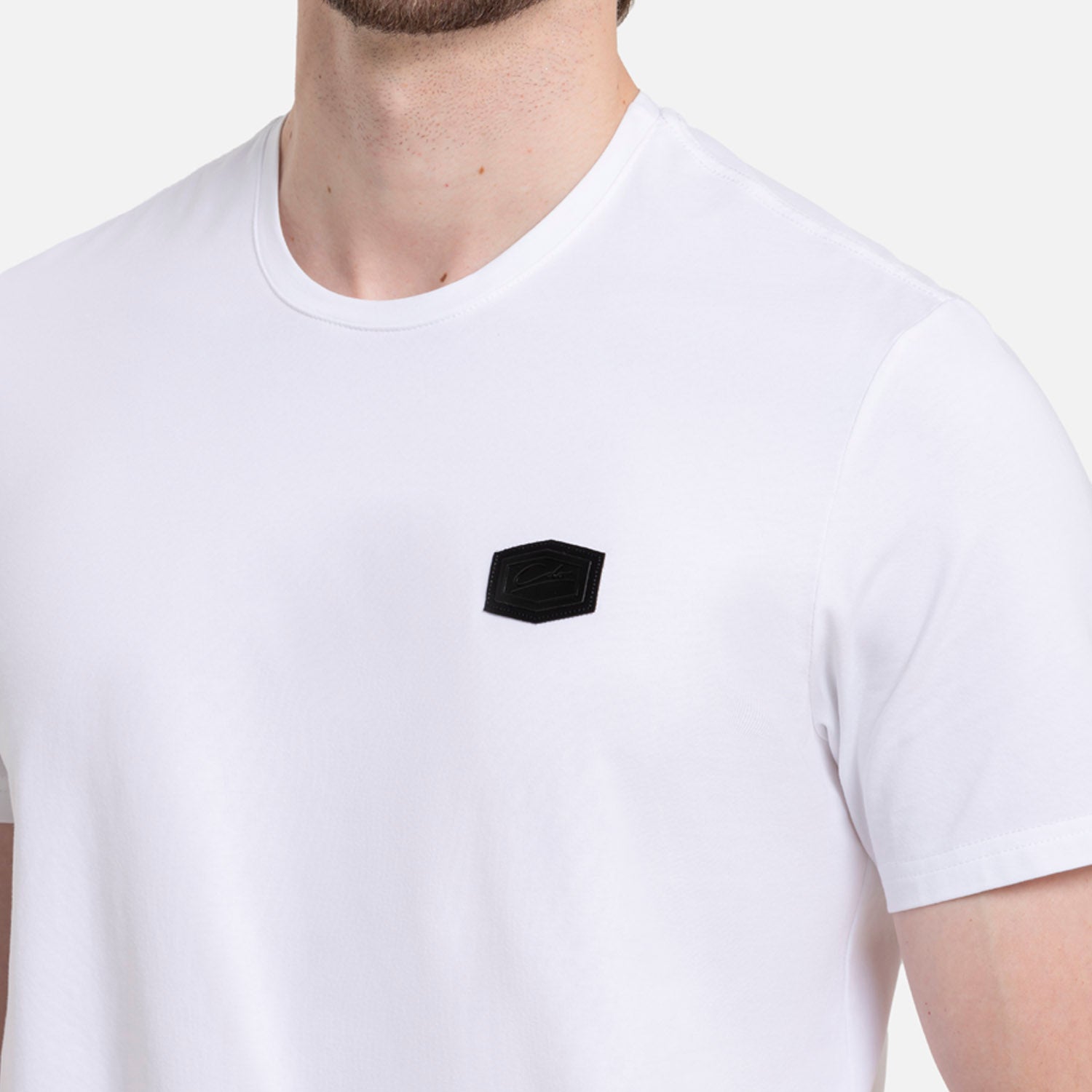 CAMISETA PREMIUM MANGA CORTA COLOR BLANCO BLANCO