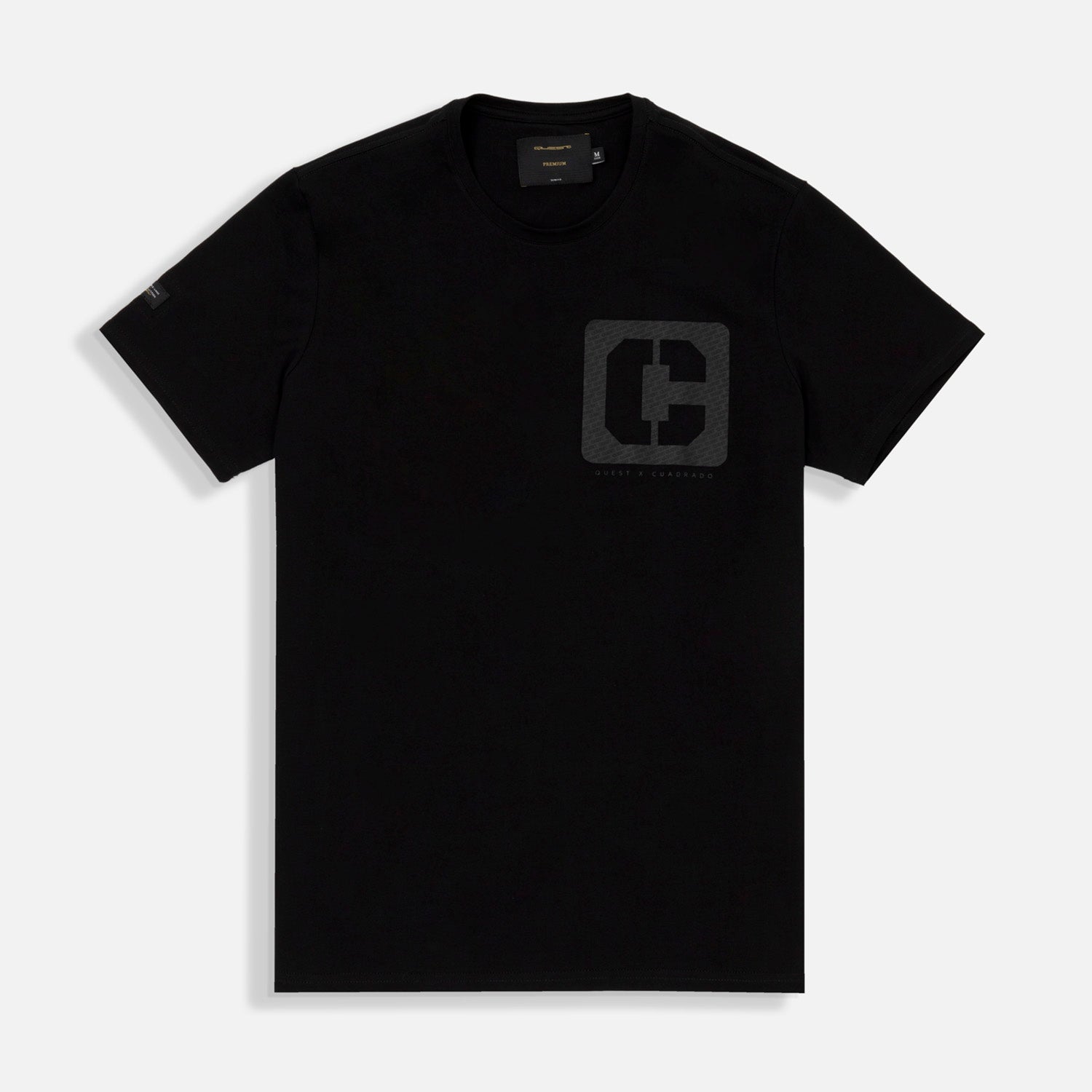 CAMISETA PREMIUM MANGA CORTA COLOR NEGRO