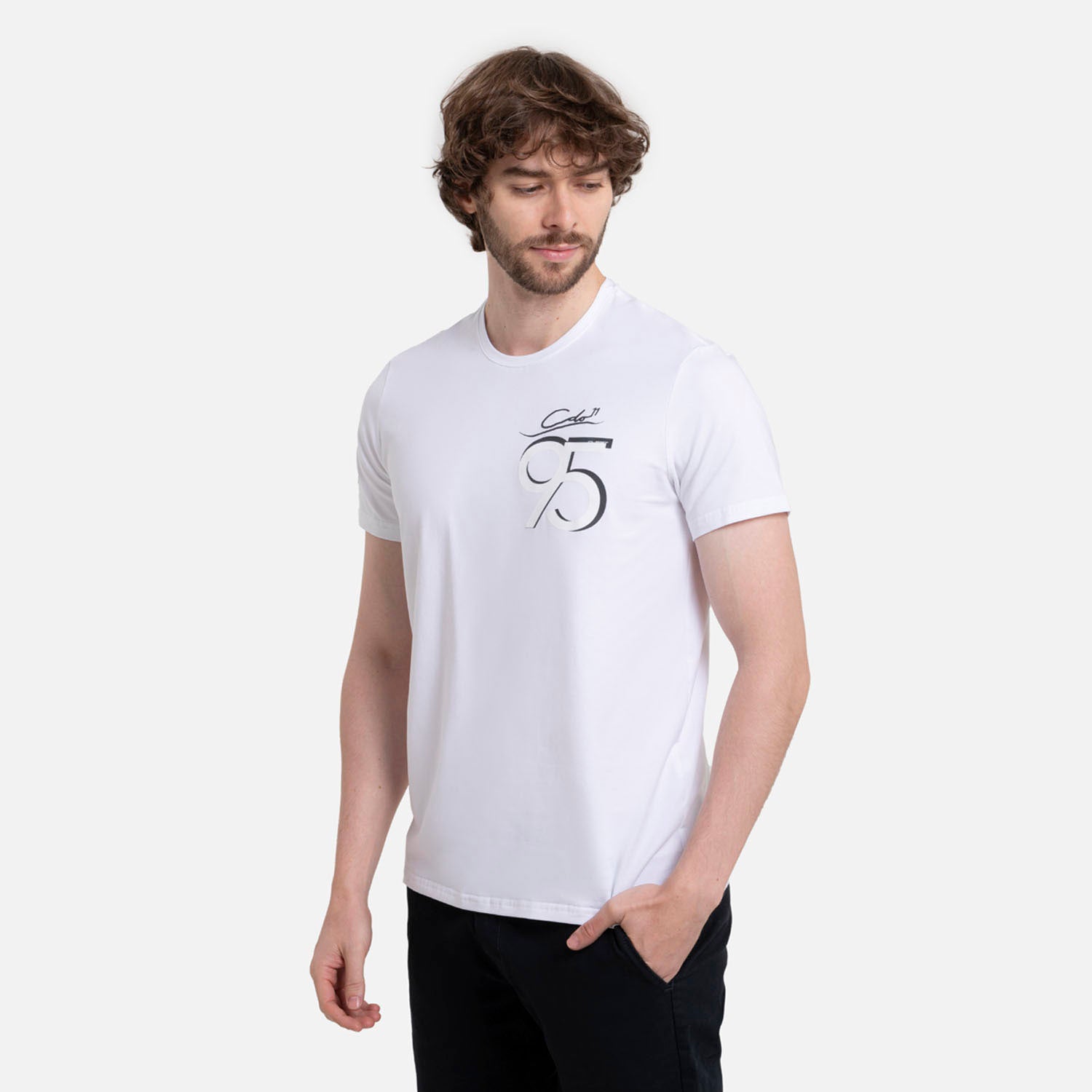 CAMISETA PREMIUM MANGA CORTA COLOR BLANCO OPTICO