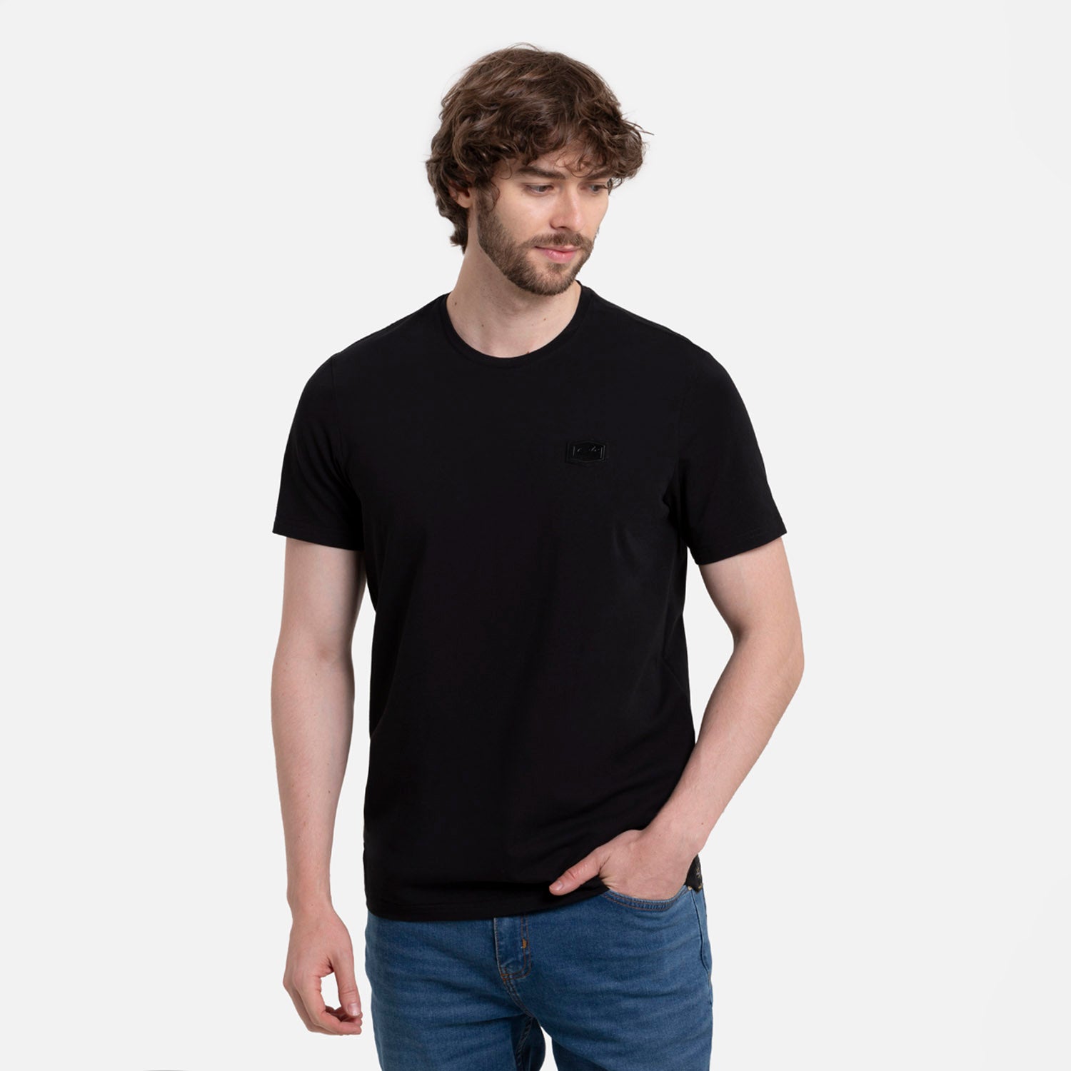 CAMISETA PREMIUM MANGA CORTA COLOR NEGRO