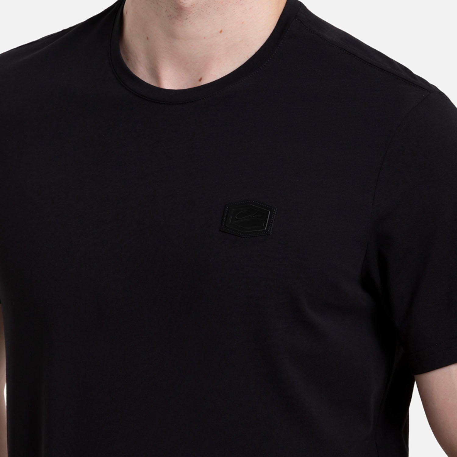CAMISETA PREMIUM MANGA CORTA COLOR NEGRO