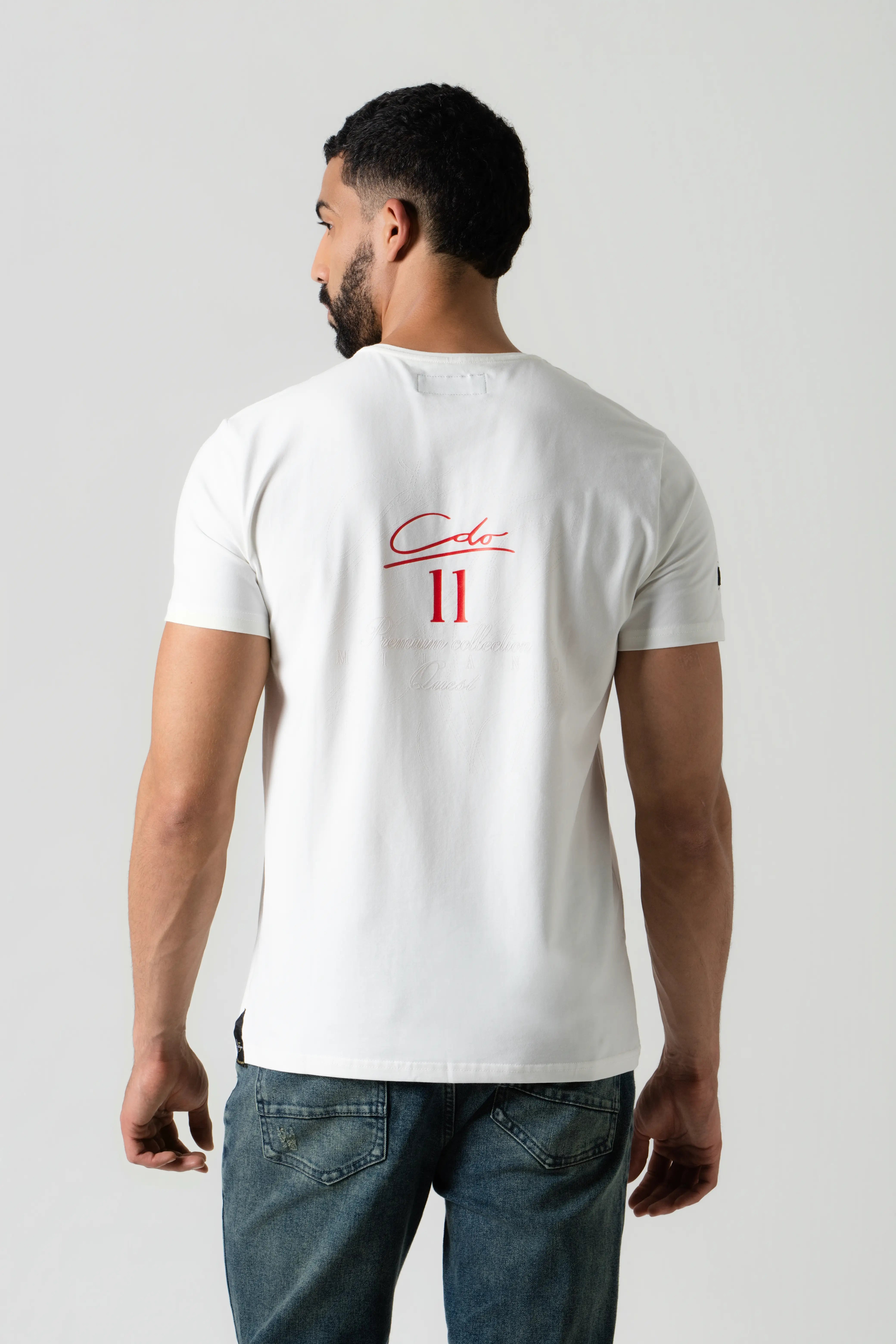 CAMISETA PREMIUM MANGA CORTA COLOR IVORY