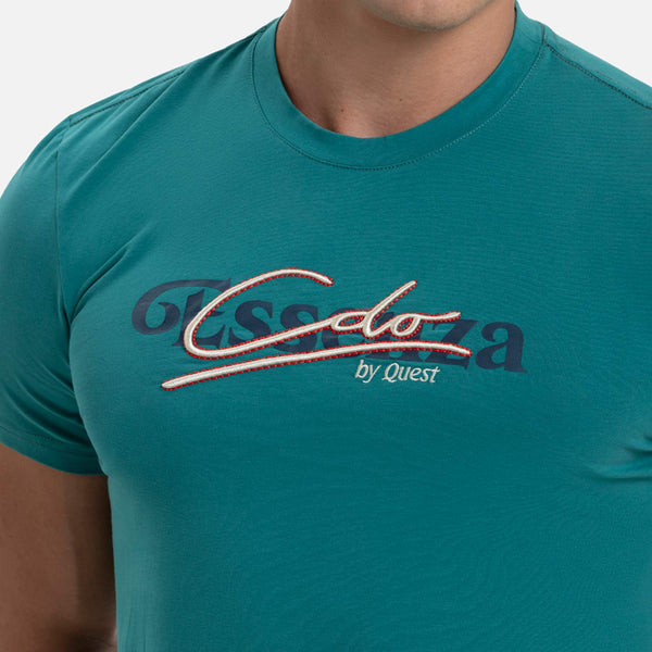 CAMISETA PREMIUM MANGA CORTA COLOR VERDE TENIS