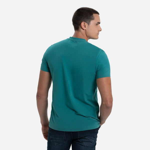 CAMISETA PREMIUM MANGA CORTA COLOR VERDE TENIS