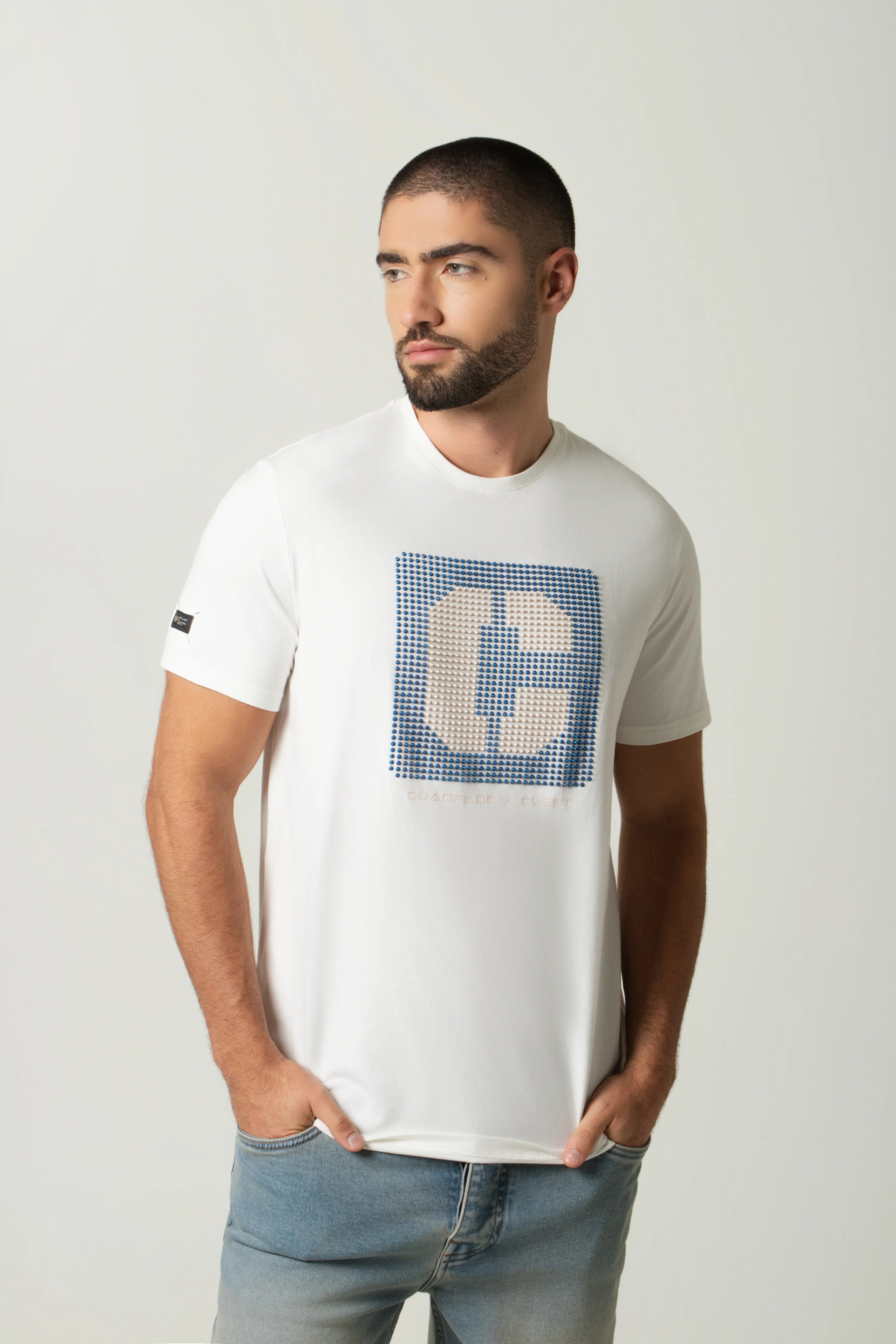 CAMISETA PREMIUM MANGA CORTA COLOR IVORY