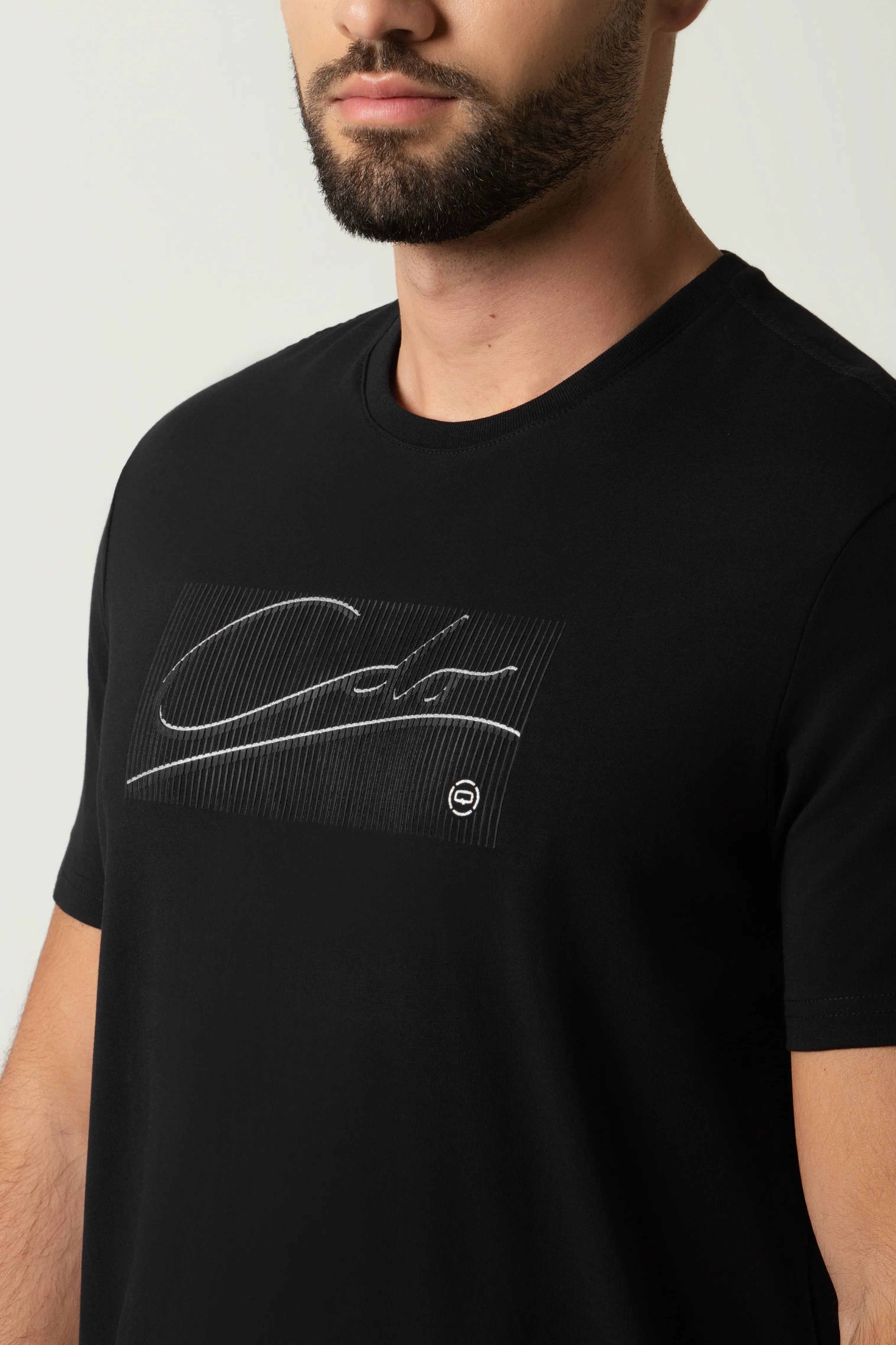 CAMISETA PREMIUM MANGA CORTA COLOR NEGRO