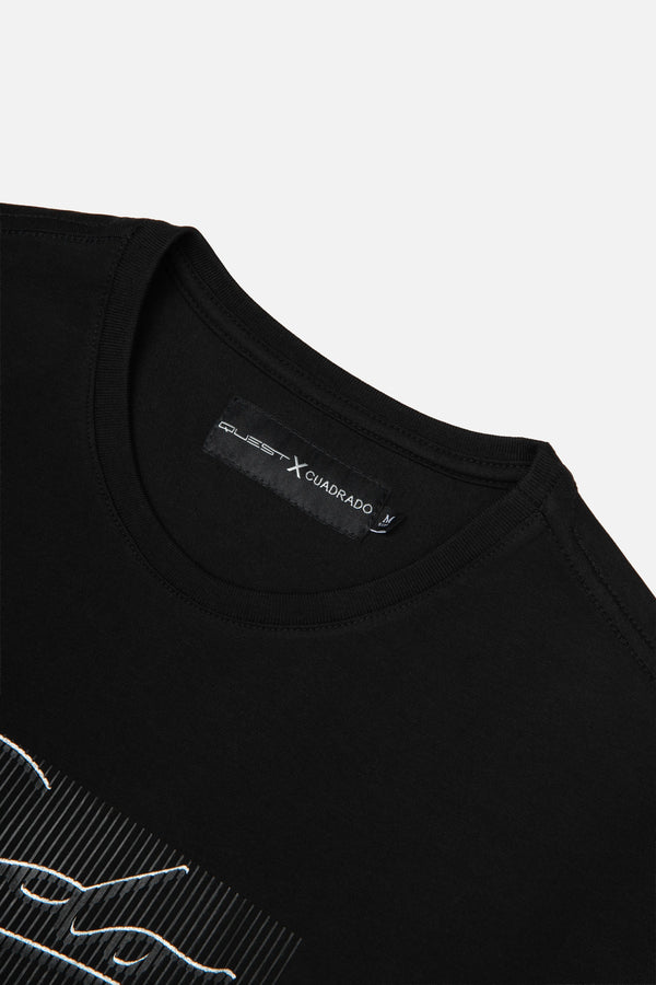 CAMISETA PREMIUM MANGA CORTA COLOR NEGRO