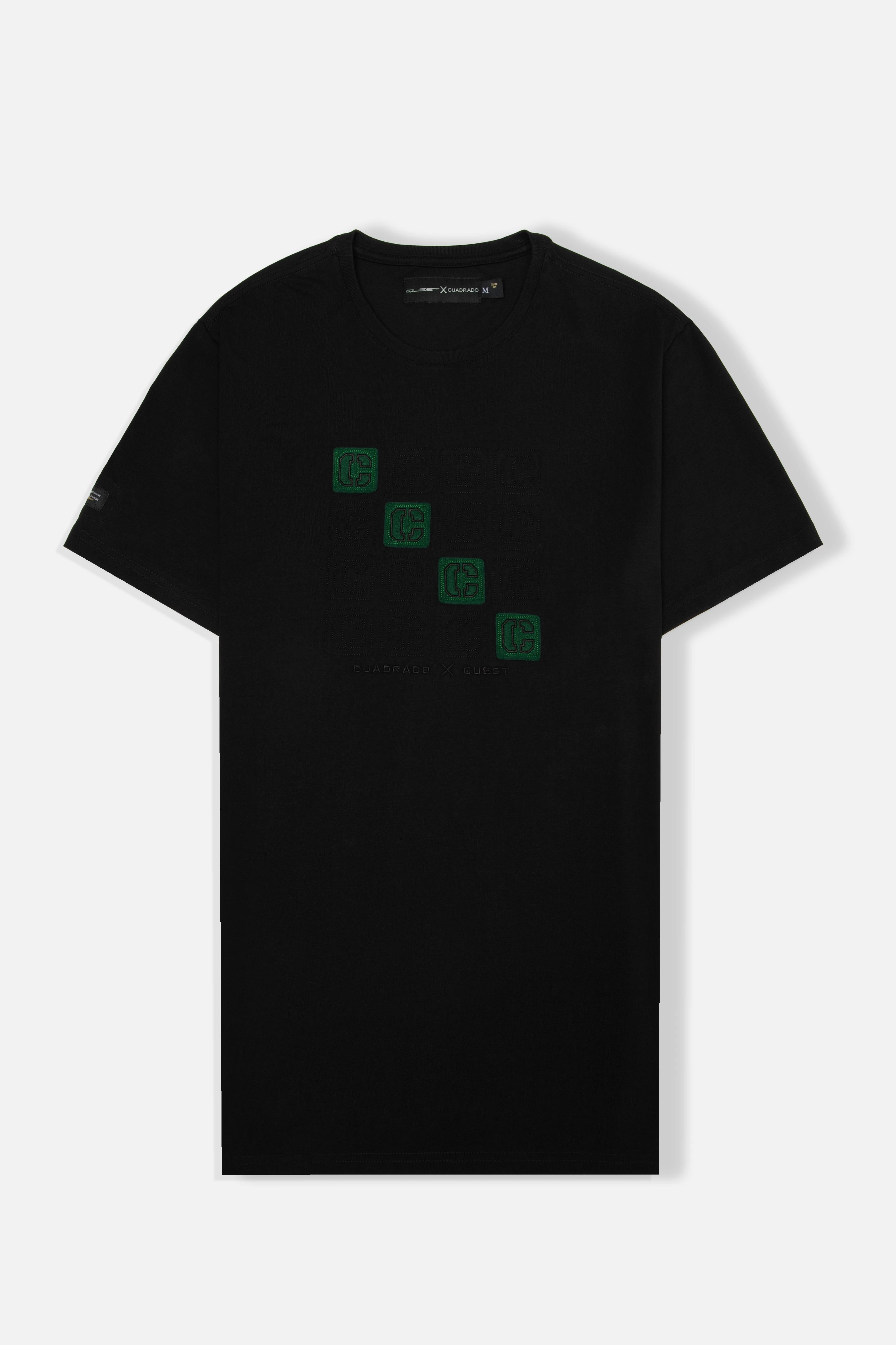 CAMISETA PREMIUM MANGA CORTA COLOR NEGRO
