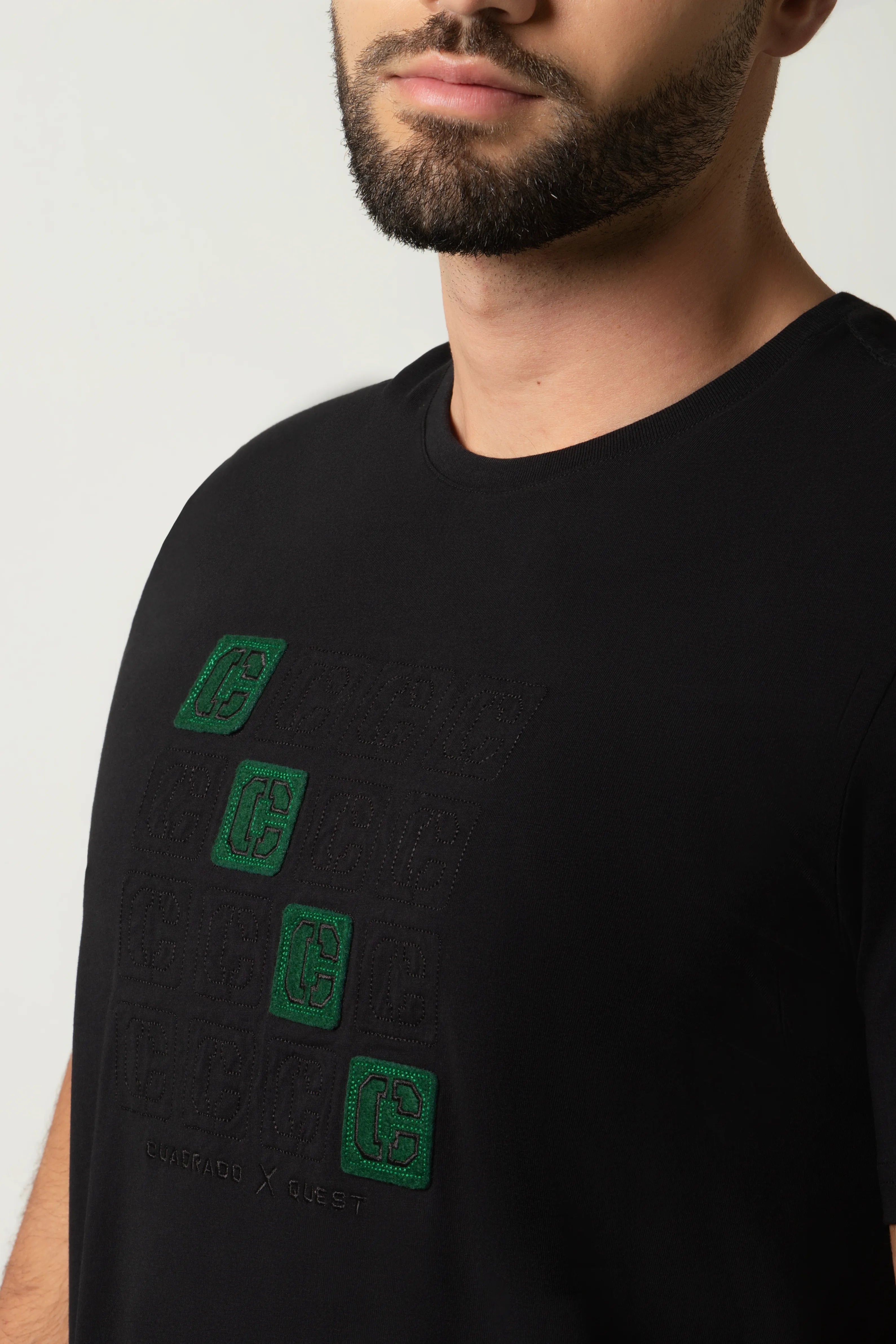 CAMISETA PREMIUM MANGA CORTA COLOR NEGRO