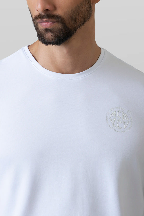 CAMISETA PREMIUM MANGA CORTA COLOR BLANCO OPTICO