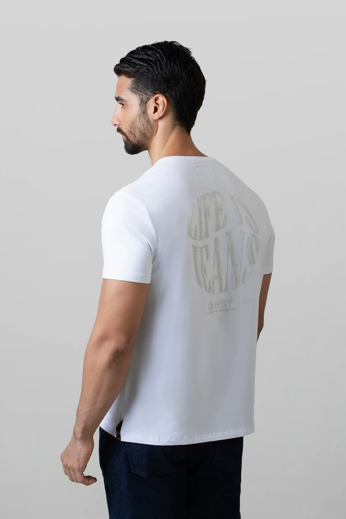 CAMISETA PREMIUM MANGA CORTA COLOR BLANCO OPTICO