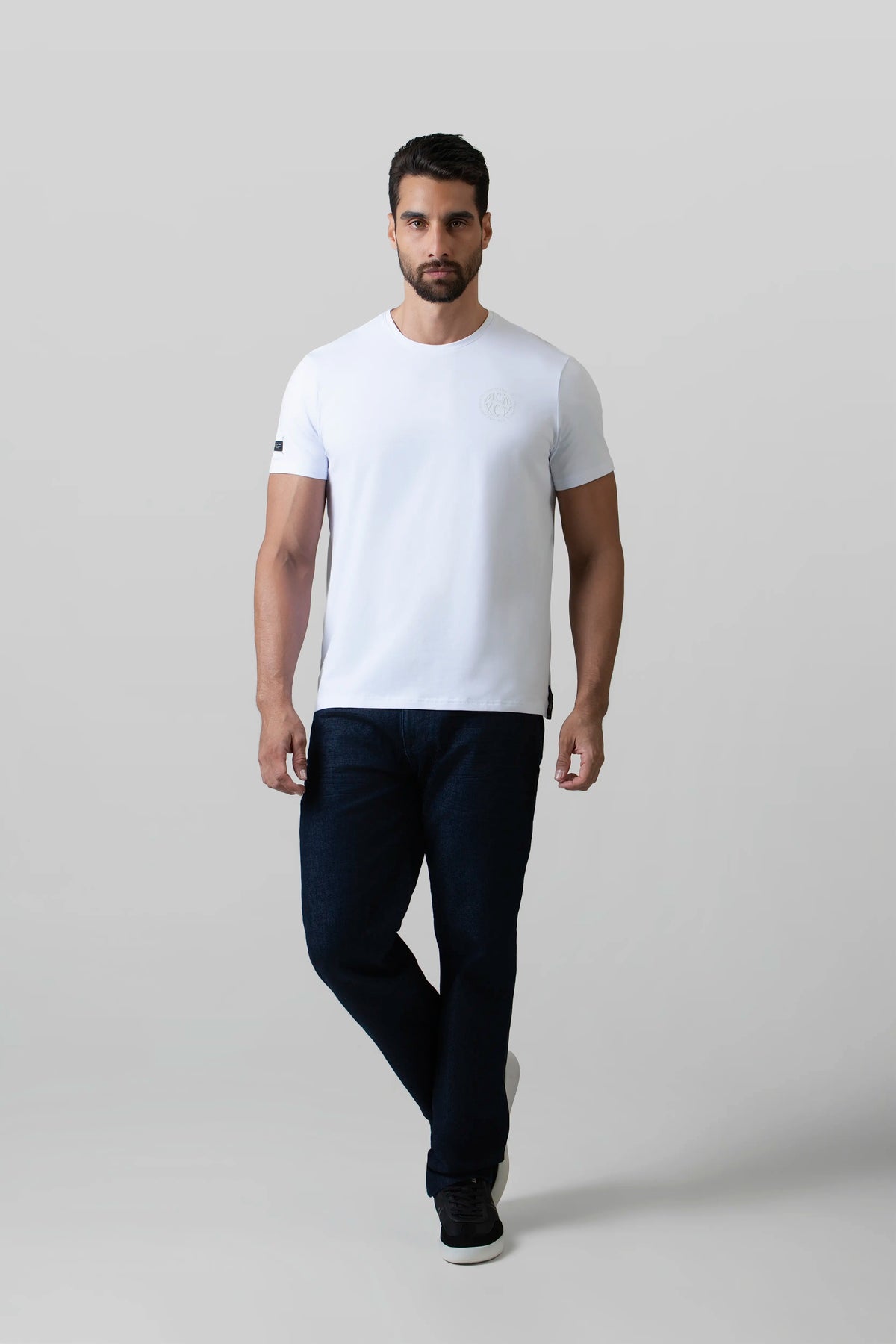 CAMISETA PREMIUM MANGA CORTA COLOR BLANCO OPTICO