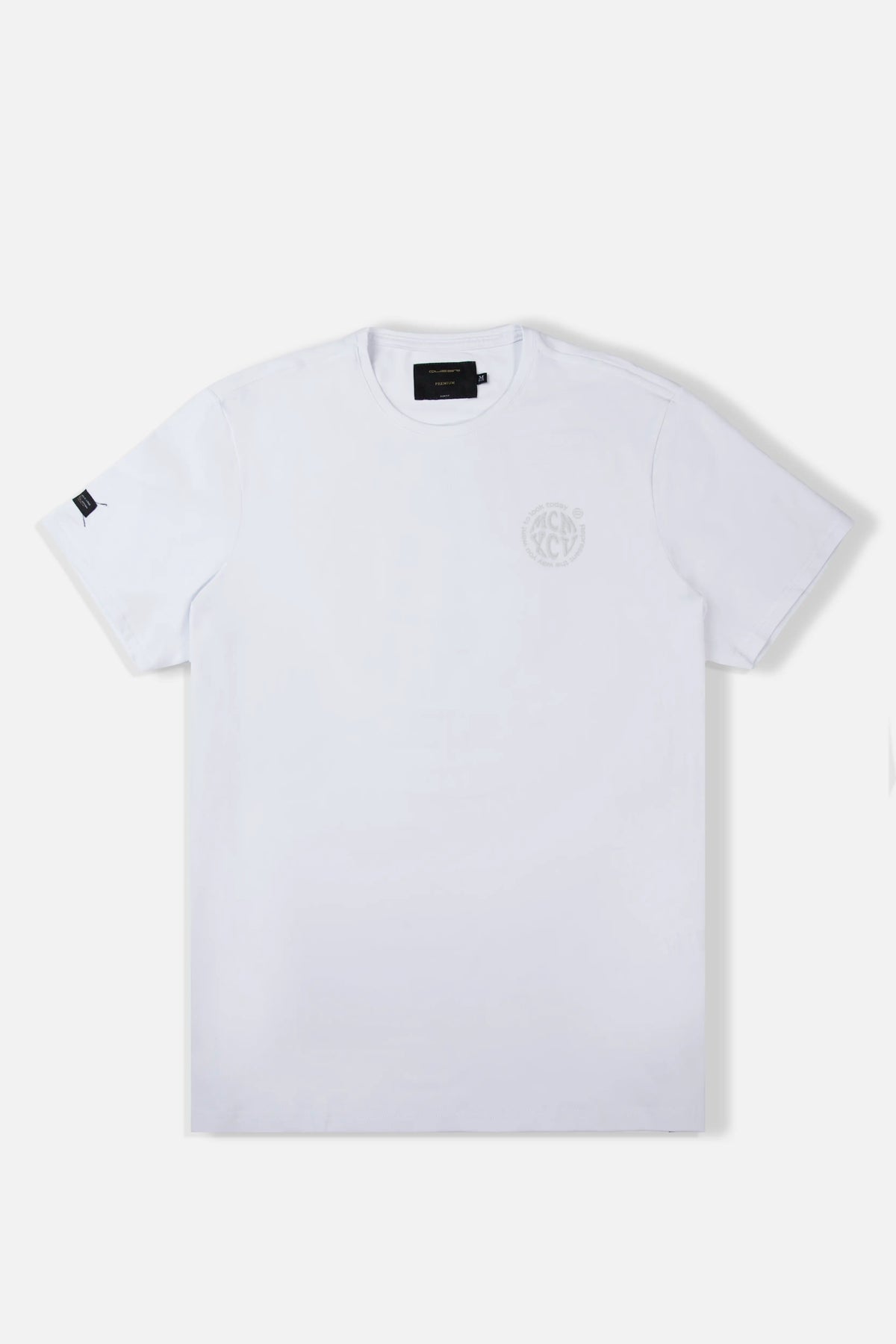 CAMISETA PREMIUM MANGA CORTA COLOR BLANCO OPTICO