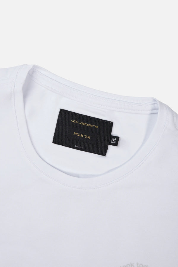 CAMISETA PREMIUM MANGA CORTA COLOR BLANCO OPTICO