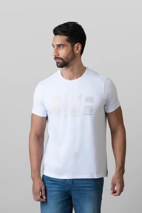 CAMISETA PREMIUM MANGA CORTA COLOR BLANCO OPTICO