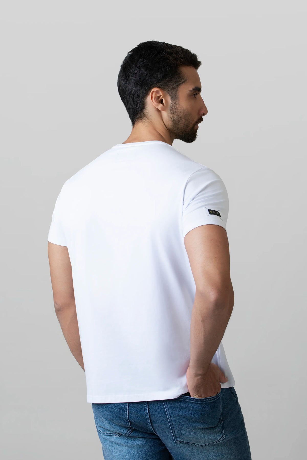 CAMISETA PREMIUM MANGA CORTA COLOR BLANCO OPTICO