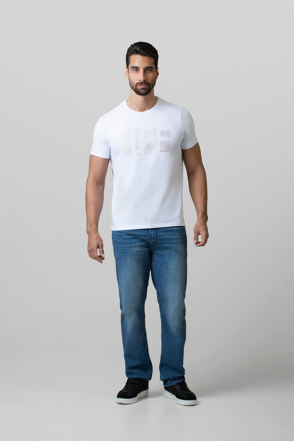 CAMISETA PREMIUM MANGA CORTA COLOR BLANCO OPTICO
