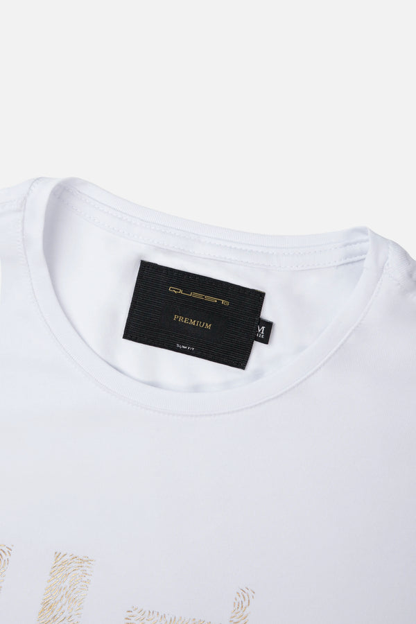 CAMISETA PREMIUM MANGA CORTA COLOR BLANCO OPTICO