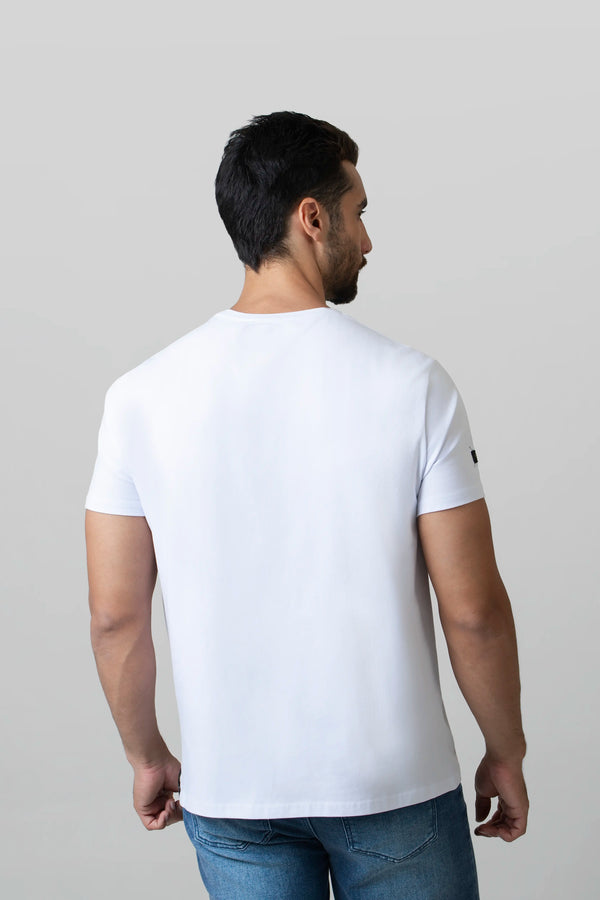 CAMISETA PREMIUM MANGA CORTA COLOR BLANCO OPTICO