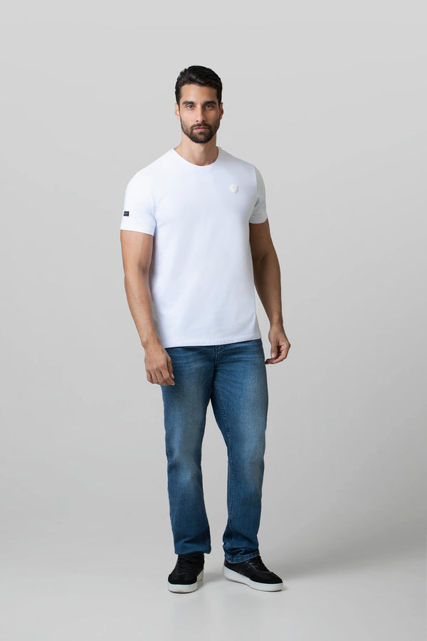 CAMISETA PREMIUM MANGA CORTA COLOR BLANCO OPTICO