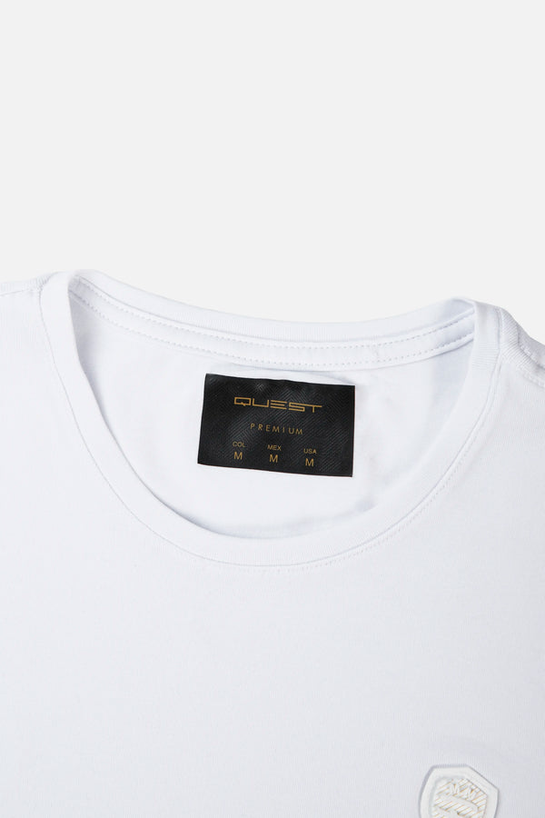 CAMISETA PREMIUM MANGA CORTA COLOR BLANCO OPTICO