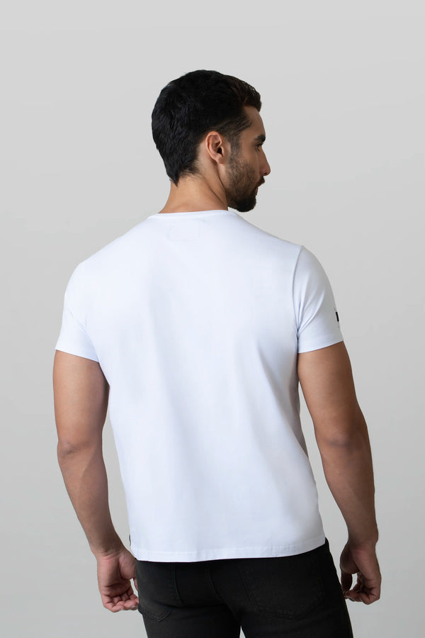 CAMISETA PREMIUM MANGA CORTA COLOR BLANCO OPTICO