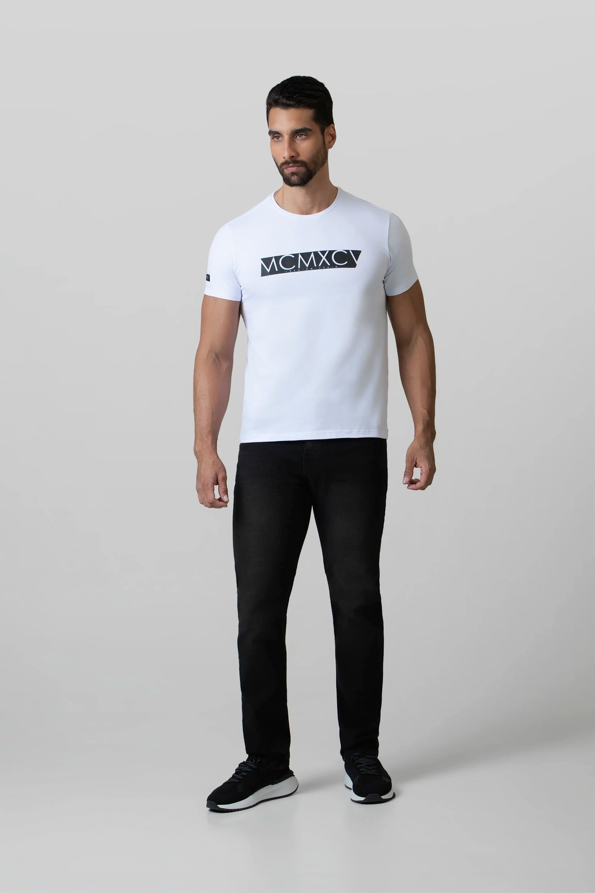 CAMISETA PREMIUM MANGA CORTA COLOR BLANCO OPTICO