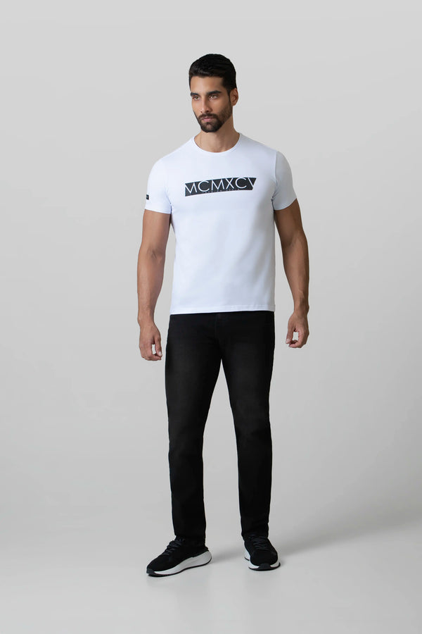 CAMISETA PREMIUM MANGA CORTA COLOR BLANCO OPTICO