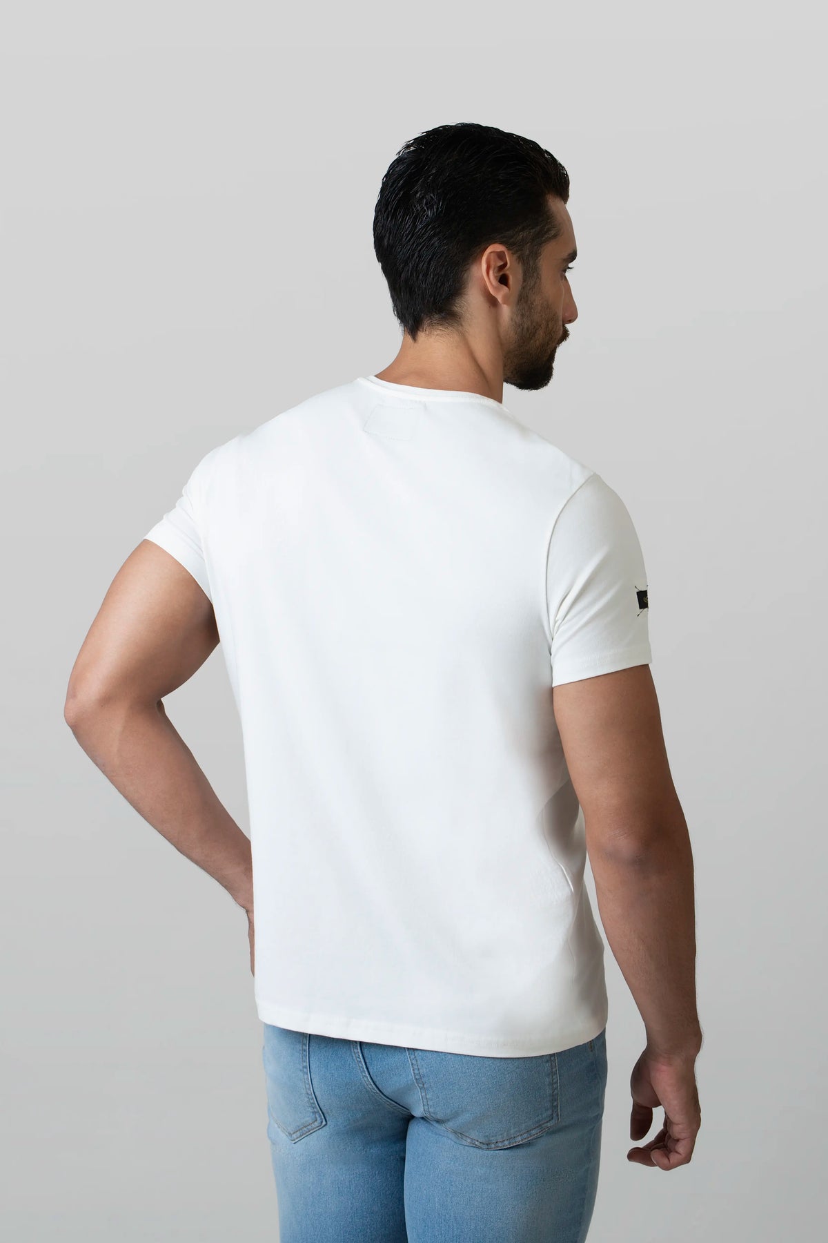 CAMISETA PREMIUM MANGA CORTA COLOR IVORY