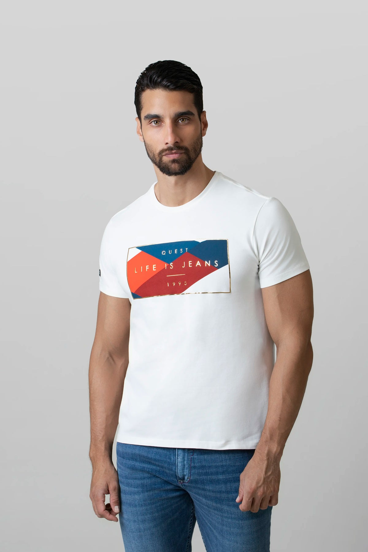 CAMISETA PREMIUM MANGA CORTA COLOR IVORY