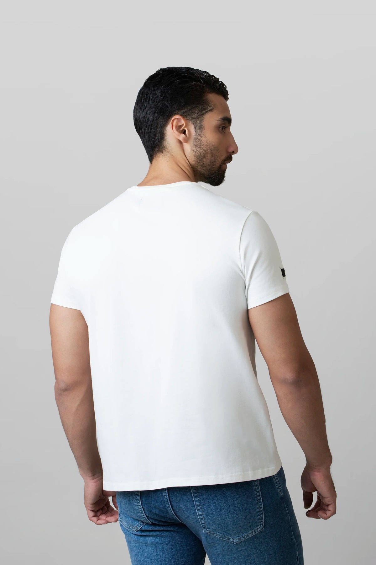 CAMISETA PREMIUM MANGA CORTA COLOR IVORY